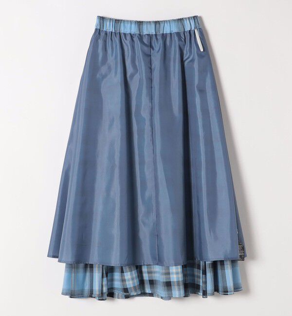 SHIPS any「SHIPS any:〈洗濯機可能〉ペール チェック ギャザー フレア スカート」|スカート|