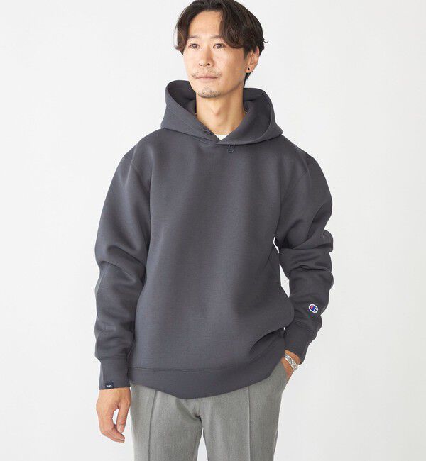 SHIPS「【SHIPS別注】Champion: Wrap Air(R) プルオーバー フーディ パーカー 24FW」|パーカー|チャコールグレー