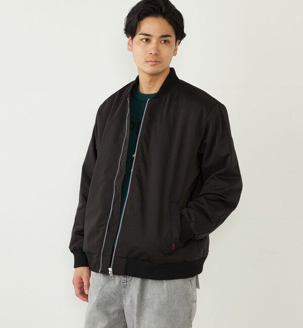 SHIPS Colors 「SHIPS Colors:〈撥水〉THERMOLITE(R) ボア ボマー ジャケット◇」|ブルゾン・スタジャン|