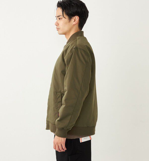 SHIPS Colors 「SHIPS Colors:〈撥水〉THERMOLITE(R) ボア ボマー ジャケット◇」|ブルゾン・スタジャン|