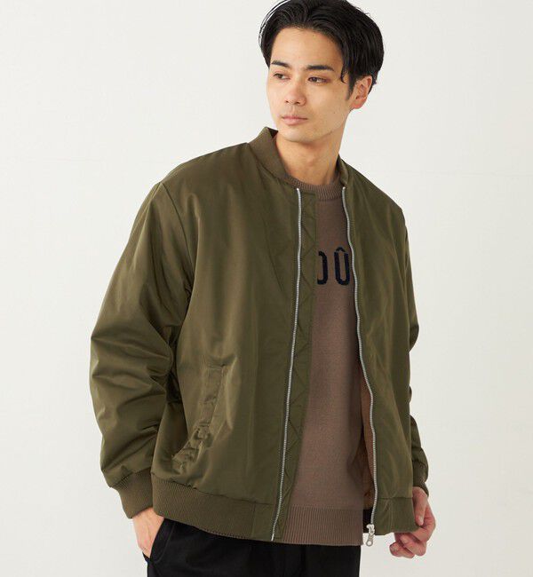 SHIPS Colors 「SHIPS Colors:〈撥水〉THERMOLITE(R) ボア ボマー ジャケット◇」|ブルゾン・スタジャン|