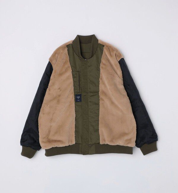SHIPS Colors 「SHIPS Colors:〈撥水〉THERMOLITE(R) ボア ボマー ジャケット◇」|ブルゾン・スタジャン|