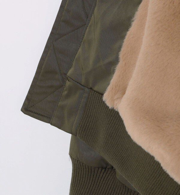 SHIPS Colors 「SHIPS Colors:〈撥水〉THERMOLITE(R) ボア ボマー ジャケット◇」|ブルゾン・スタジャン|