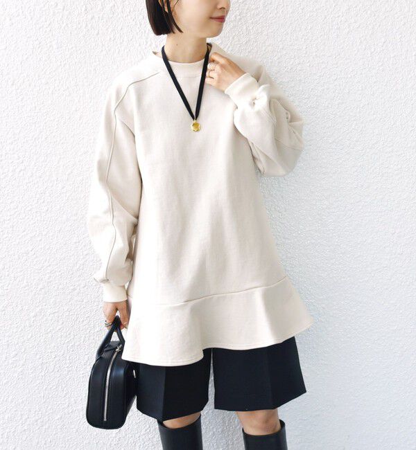 SHIPS for women「【WEB限定】〈着丈が選べる/手洗い可能〉裏毛 フレア チュニック」|チュニック|