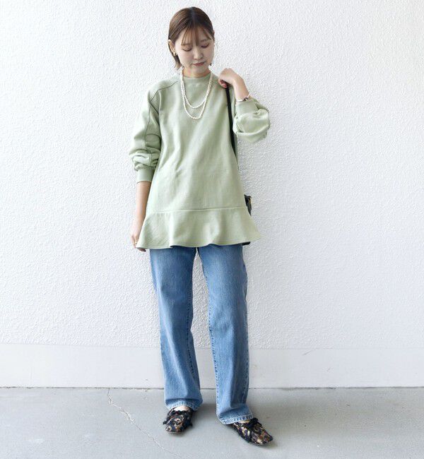 SHIPS for women「【WEB限定】〈着丈が選べる/手洗い可能〉裏毛 フレア チュニック」|チュニック|