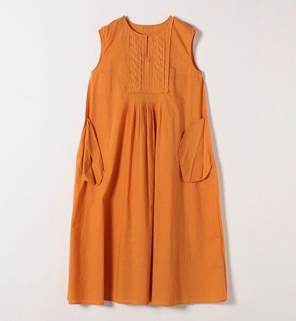 SHIPS any「SHIPS any:〈手洗い可能〉ロープ デザイン ピンタック フレンチスリーブ ワンピース」|ワンピース|