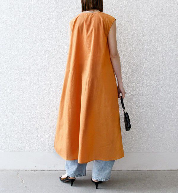 SHIPS any「SHIPS any:〈手洗い可能〉ロープ デザイン ピンタック フレンチスリーブ ワンピース」|ワンピース|