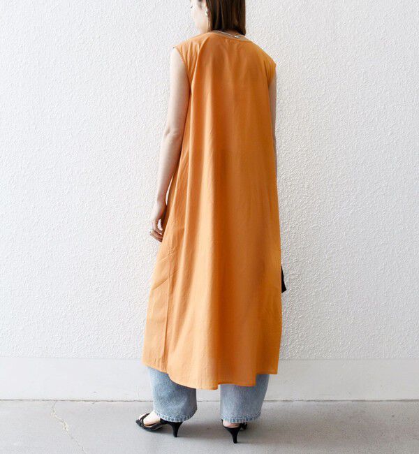 SHIPS any「SHIPS any:〈手洗い可能〉ロープ デザイン ピンタック フレンチスリーブ ワンピース」|ワンピース|