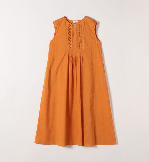 SHIPS any「SHIPS any:〈手洗い可能〉ロープ デザイン ピンタック フレンチスリーブ ワンピース」|ワンピース|