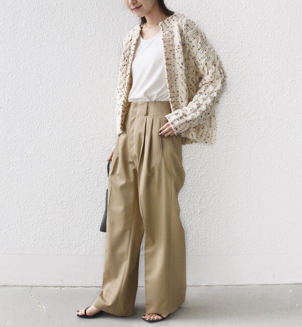 SHIPS for women「【WEB限定】〈手洗い可能〉ネップヤーン ケーブル ニット カーディガン」|カーディガン|