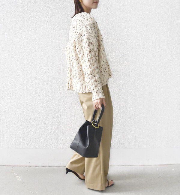 SHIPS for women「【WEB限定】〈手洗い可能〉ネップヤーン ケーブル ニット カーディガン」|カーディガン|