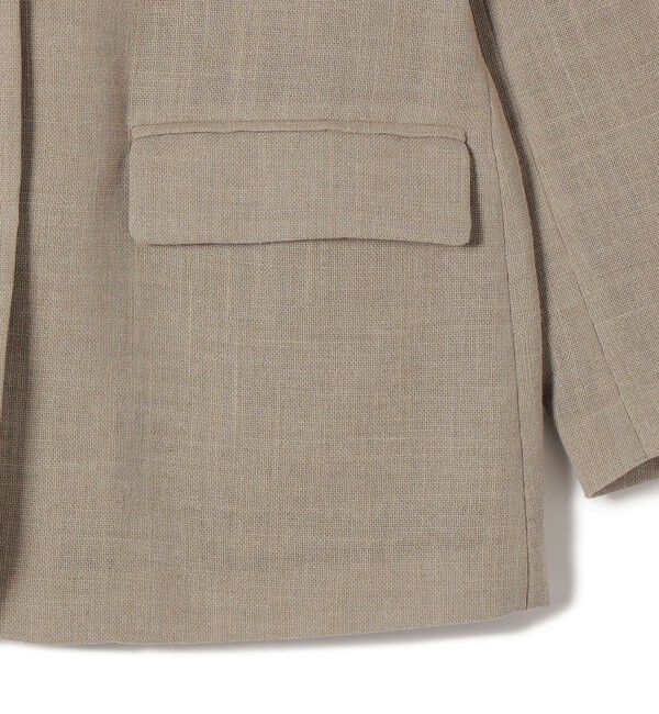 SHIPS for women「《予約》〈吸水速乾・手洗い可能〉麻調 ドンゴロス 2釦 ジャケット」|テーラードジャケット|
