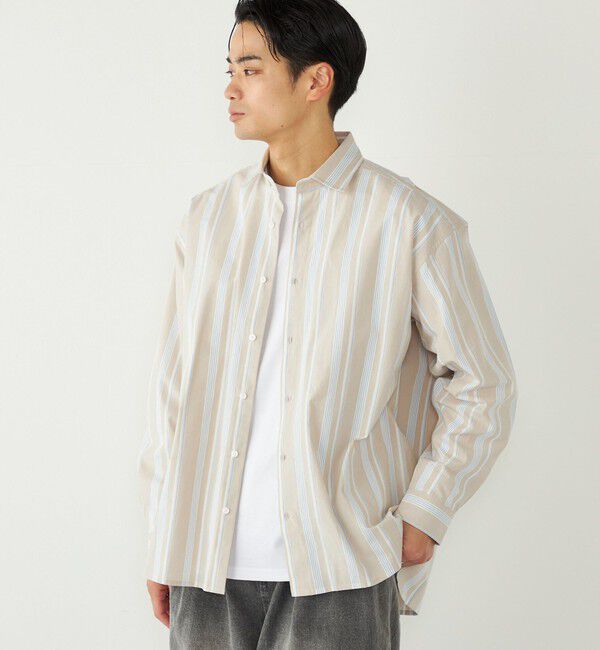SHIPS Colors 「《予約》SHIPS Colors:ストライプ リラックスフィット シャツ◆」|シャツ・ブラウス|