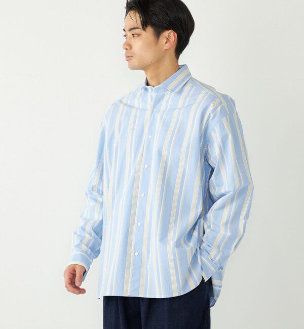 SHIPS Colors 「《予約》SHIPS Colors:ストライプ リラックスフィット シャツ◆」|シャツ・ブラウス|