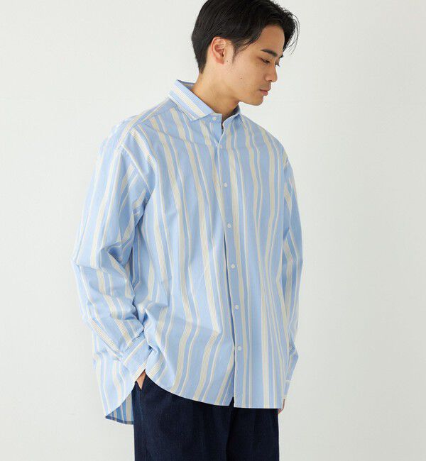 SHIPS Colors 「《予約》SHIPS Colors:ストライプ リラックスフィット シャツ◆」|シャツ・ブラウス|