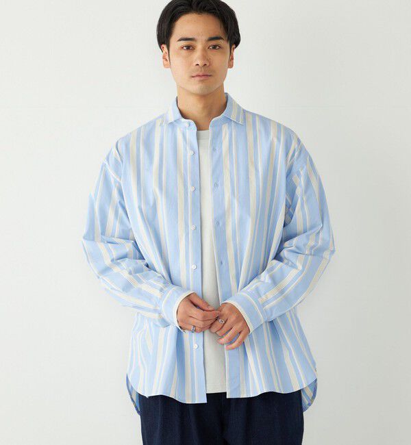 SHIPS Colors 「《予約》SHIPS Colors:ストライプ リラックスフィット シャツ◆」|シャツ・ブラウス|