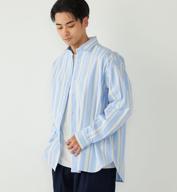 SHIPS Colors 「《予約》SHIPS Colors:ストライプ リラックスフィット シャツ◆」|シャツ・ブラウス|