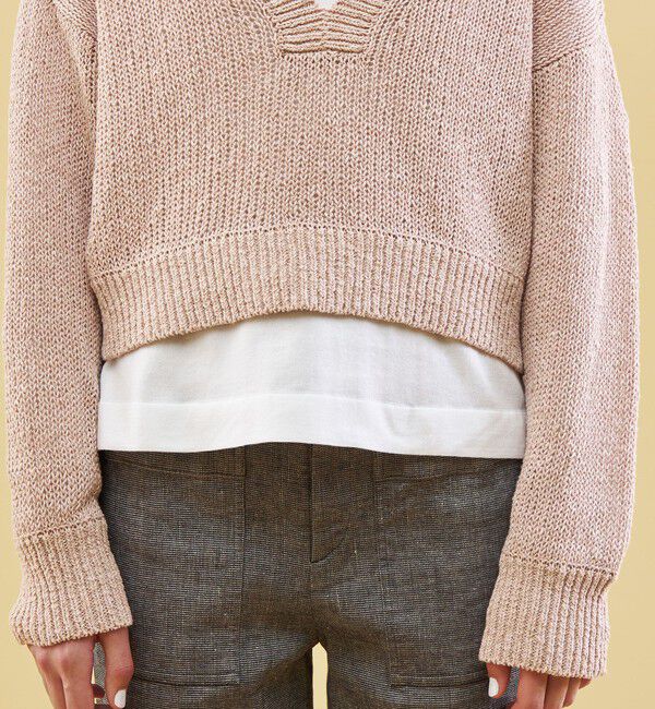 GALERIE VIE「ラスティックヤーン Vネックプルオーバー」|ニット・セーター|