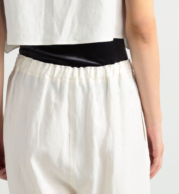 BACCA「リネンツイル タックワイドパンツ」|その他|