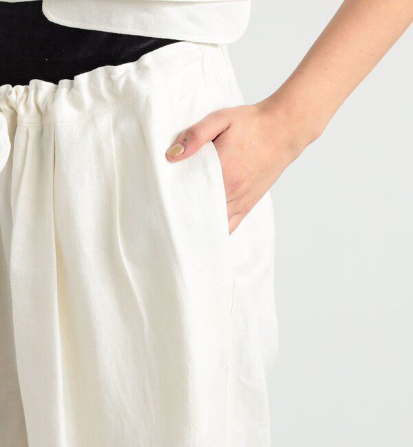 BACCA「リネンツイル タックワイドパンツ」|その他|
