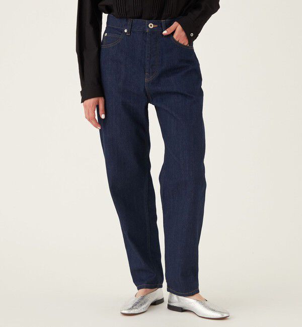 GALERIE VIE「セルヴィッチデニム テーパードパンツ」|デニム|