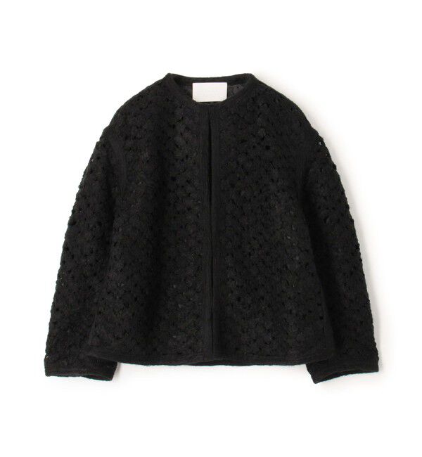 Ballsey「Hailey クルーネックジャケット」|ノーカラージャケット|19 ブラック