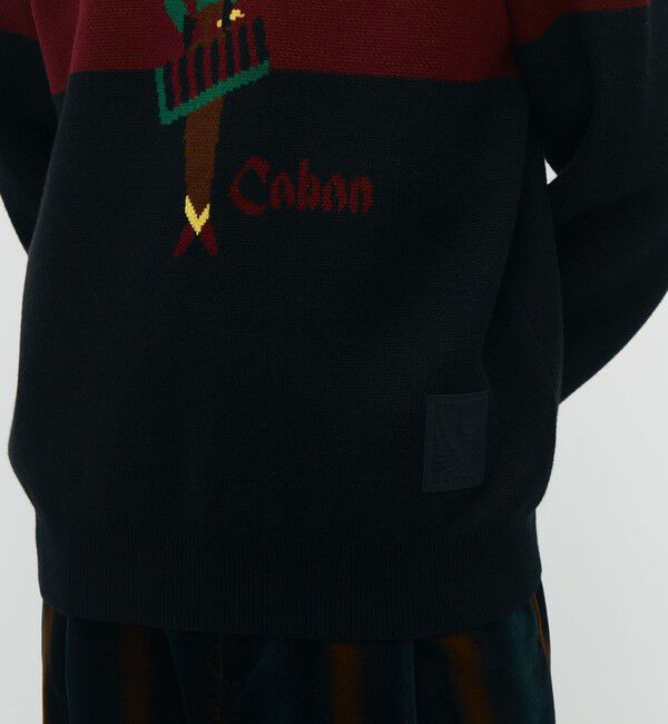 CABaN「CABaN コットンカシミヤジャカード JAZZ VIBRAPHONE クルーネックプルオーバー」|ニット・セーター|