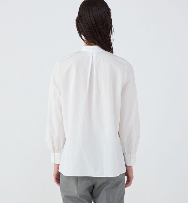 TOMORROWLAND collection「100/2コンパクトブロード ランダムタックブラウス」|シャツ・ブラウス|