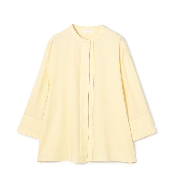 Ballsey「クリスタルコットン ハーフスリーブブラウス」|シャツ・ブラウス|23 ライトイエロー