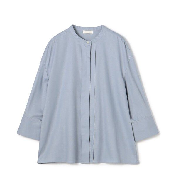 Ballsey「クリスタルコットン ハーフスリーブブラウス」|シャツ・ブラウス|63 ライトブルー