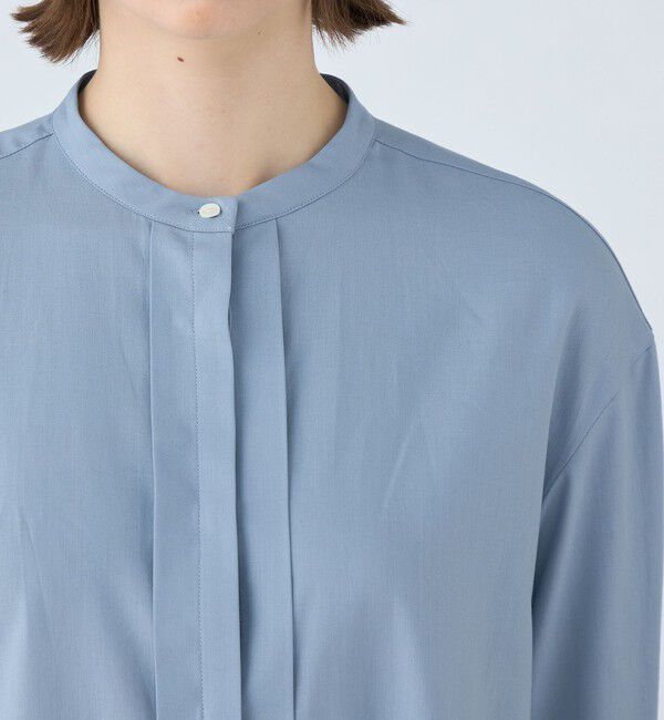 Ballsey「クリスタルコットン ハーフスリーブブラウス」|シャツ・ブラウス|