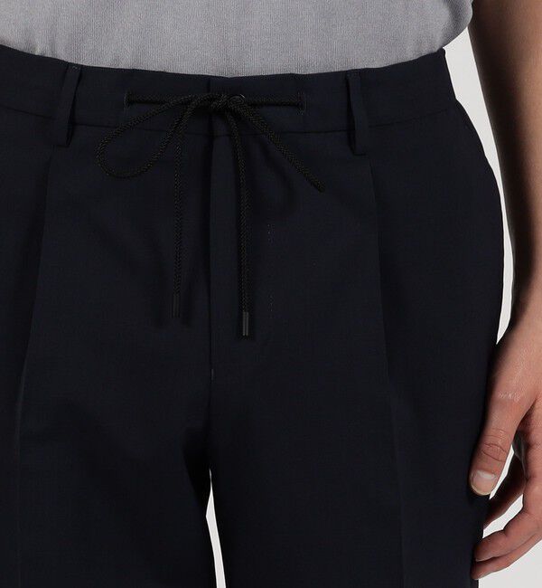 TOMORROWLAND MENS「Super120'sウールポリエステル 1プリーツイージースラックス」|スラックス|