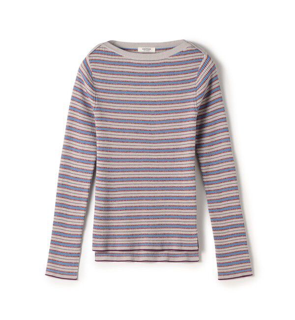 MACPHEE「コットンリブ ボートネックプルオーバー」|ニット・セーター|