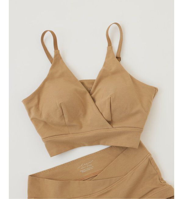 EMILYWEEK「【for MOM】オーガニックコットン混 マタニティカシュクールブラ」|インナー|ベージュ