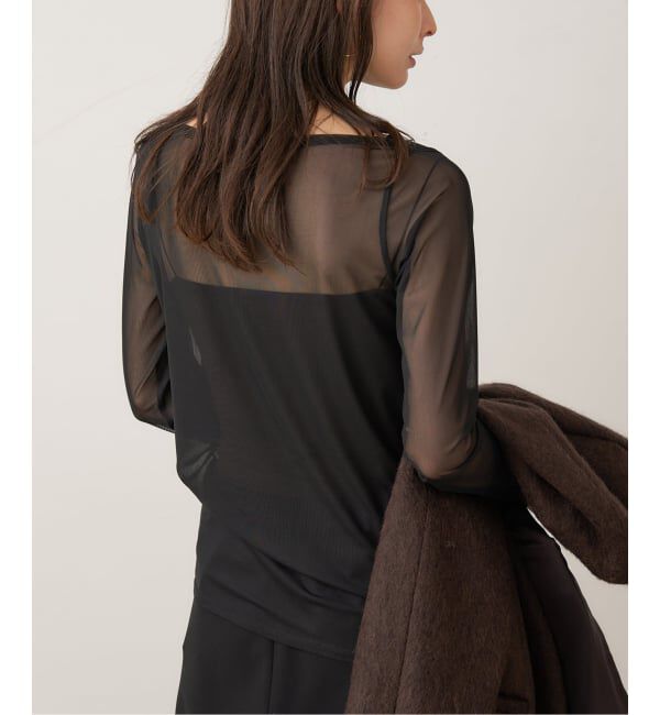 Plage「sheer mesh b/n Tシャツ」|Tシャツ・カットソー|