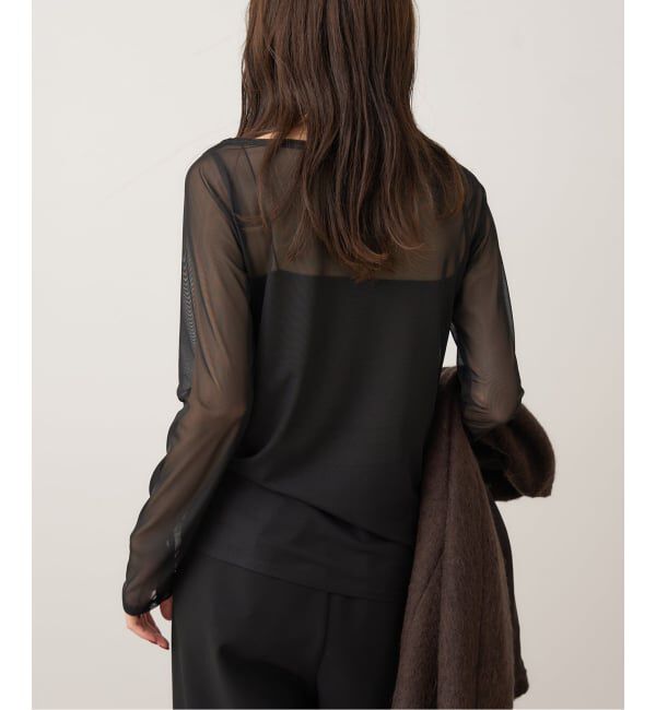 Plage「sheer mesh b/n Tシャツ」|Tシャツ・カットソー|