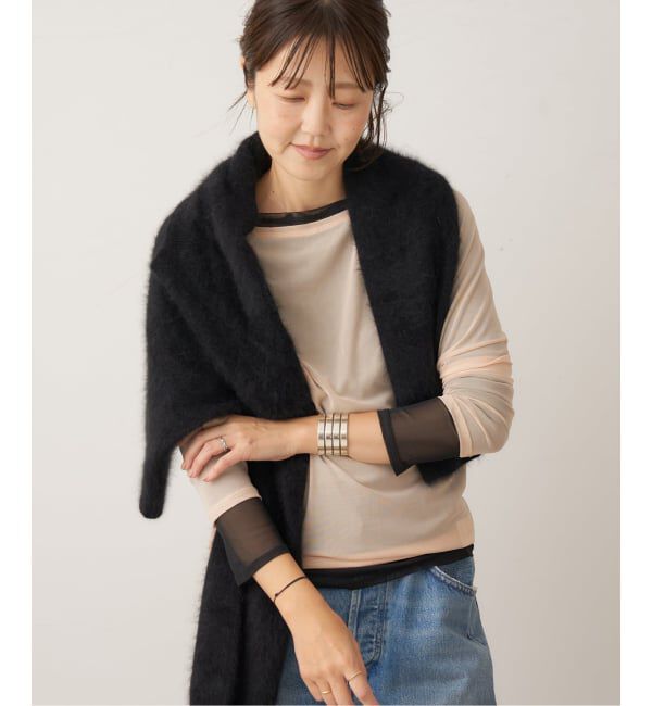 Plage「sheer mesh b/n Tシャツ」|Tシャツ・カットソー|