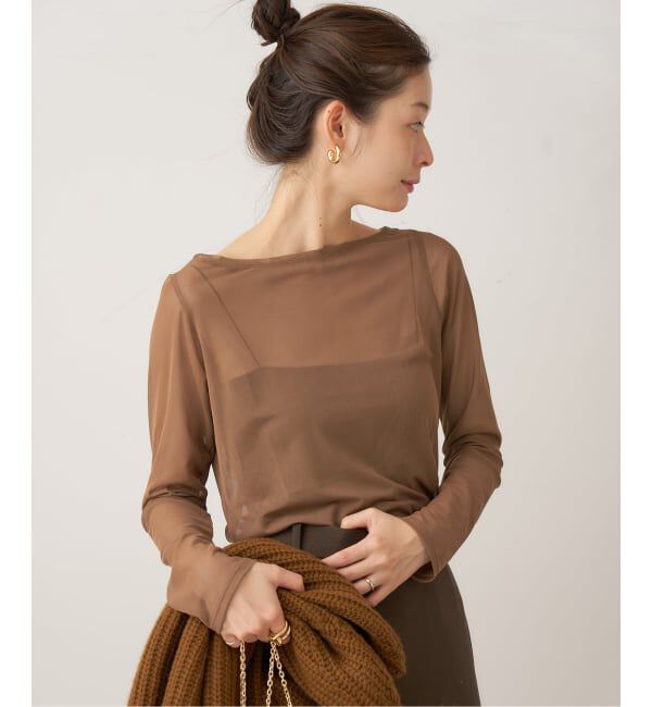 Plage「sheer mesh b/n Tシャツ」|Tシャツ・カットソー|