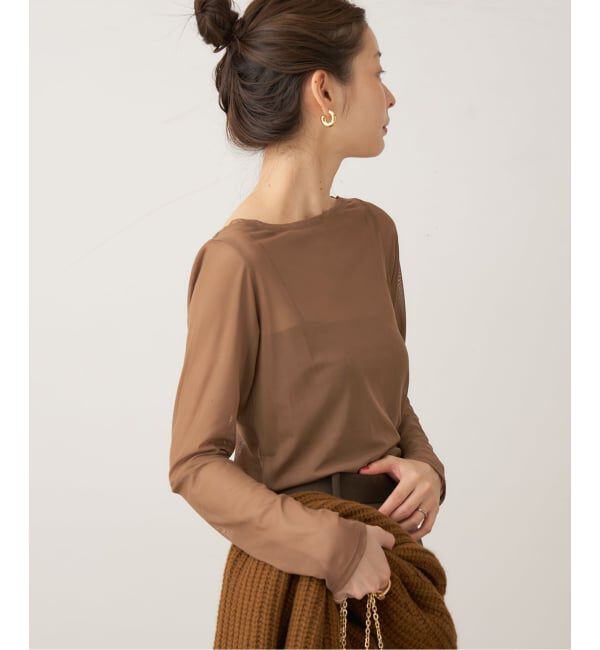 Plage「sheer mesh b/n Tシャツ」|Tシャツ・カットソー|