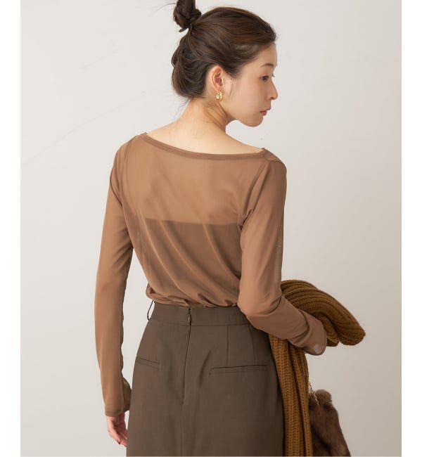 Plage「sheer mesh b/n Tシャツ」|Tシャツ・カットソー|