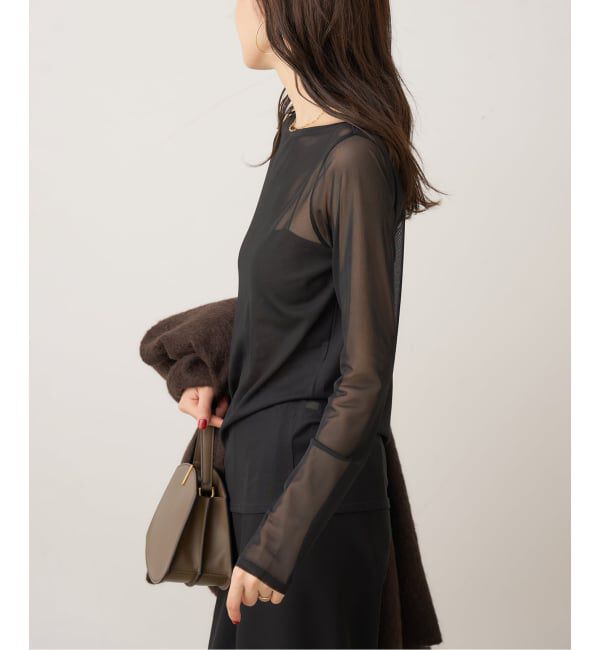 Plage「sheer mesh b/n Tシャツ」|Tシャツ・カットソー|