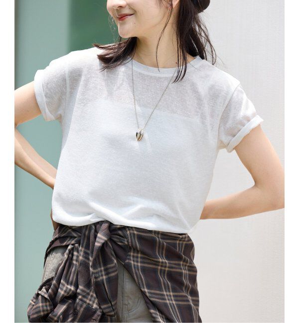 SLOBE IENA「《追加》スラブ5分袖TEE」|Tシャツ・カットソー|ホワイト