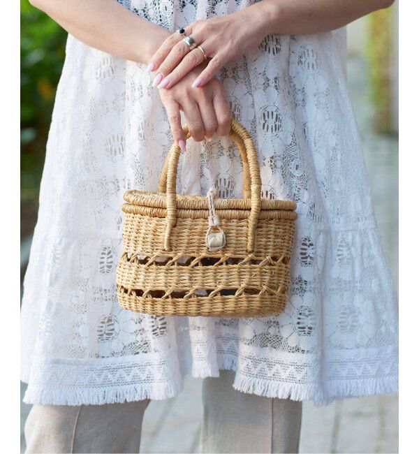 IENA LA BOUCLE「LA BOUCLE lunch かごバッグ3」|かごバッグ|ベージュ