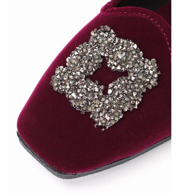 IENA「《WEB限定/追加》MALUS/マリュス VELVET BIJOU SHOES」|その他|