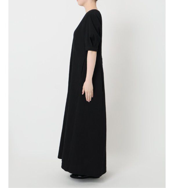 IENA「《WEB限定/追加2》B. サッカーVネックワンピース」|ワンピース|