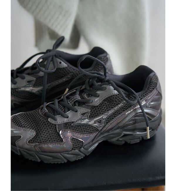 IENA「MIZUNO/ミズノ WAVE RIDER 10 スニーカー D1GA2104/2431」|スニーカー|ブラック