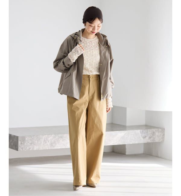 IENA「《一部カラーWEB限定/追加3予約》Flowerストレッチレースプルオーバー」|Tシャツ・カットソー|