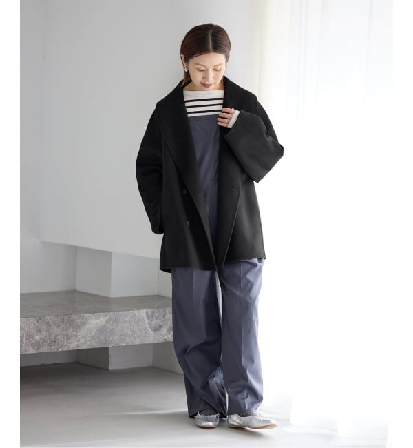 IENA「《追加3》Super160 ショールカラーハーフコート」|その他|