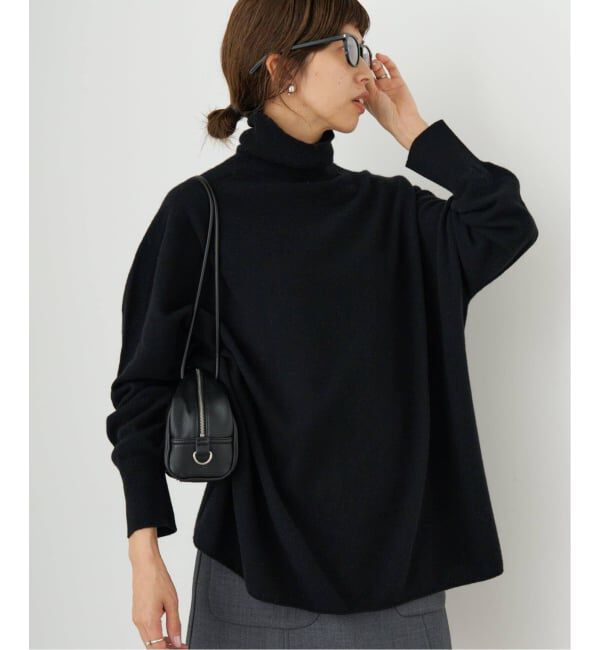 IENA「《追加》Fineニュージーウール ハイネックプルオーバー」|ニット・セーター|