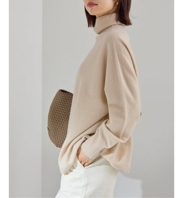 IENA「《追加》Fineニュージーウール ハイネックプルオーバー」|ニット・セーター|
